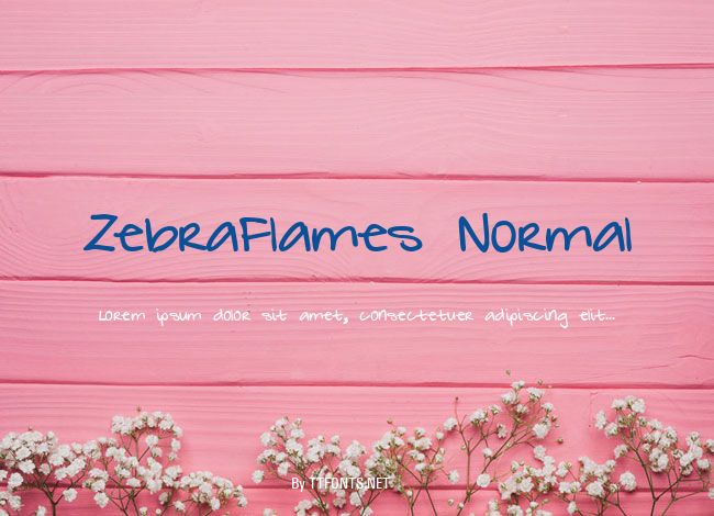 ZebraFlames Normal example